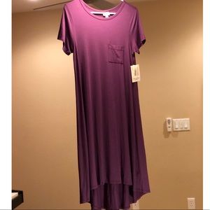 🦄💜 NWT XXS Plum Purple LuLaRoe Carly Dress 💜🦄
